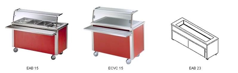 Emainox Прилавки для первых и вторых блюд