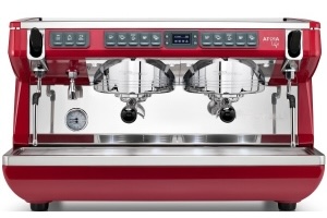 Кофемашина рожковая NUOVA SIMONELLI APPIA LIFE XT 2 GR V 220V высокая группа автомат красная