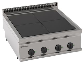Плита 4 конфорочная 700 серии TECNOINOX PCU70E7 616091