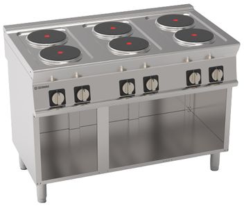 Плита 6 конфорочная 740 серии TECNOINOX PCR12FE7 716011