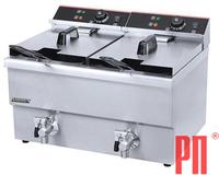 Фритюрница AIRHOT EF10T+10T с краном
