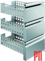 Блок ящиков мелких для стола POLAIR с боковым агрегатом -G (ТРИ мелких)