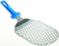 Лопатка GIMETAL для пиццы овальная перфорированная 22 X 18 см сталь AC-STP81F