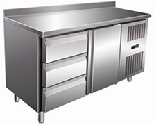 Стол с охлаждаемым шкафом COOLEQ GN2230TN БОРТИК 3 ящика+1 дверь