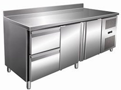 Стол с охлаждаемым шкафом COOLEQ GN3220TN БОРТИК 2 ящика+2 двери 
