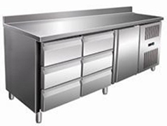 Стол с охлаждаемым шкафом COOLEQ GN3260TN БОРТИК 6 ящиков+1 дверь