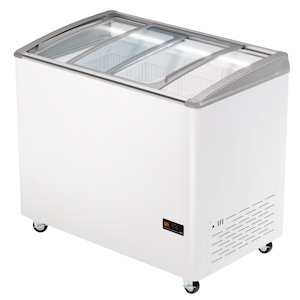 Ларь морозильный с гнутым стеклом HAIER SD-336 AELUA с LED-ПОДСВЕТКОЙ
