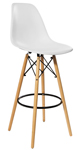 Стул барный EAMES WOOD S-0626 белый