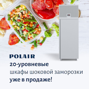 ШКАФ ШОКОВОГО ОХЛАЖДЕНИЯ И ЗАМОРОЗКИ POLAIR CRT20-G