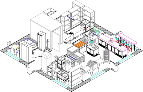 Схема цеха по производству донатсов и берлинеров
