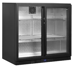 Шкаф холодильный со стеклом TEFCOLD BA26S барный черный Шкаф холодильный со стеклом TEFCOLD BA26S барный черный