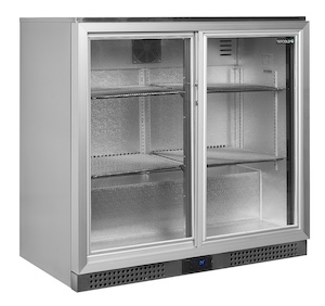 Шкаф холодильный со стеклом TEFCOLD BA26SS барный нержавеющий