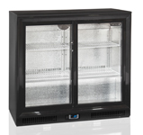 Шкаф холодильный со стеклом TEFCOLD DB200S барный черный 