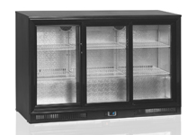 Шкаф холодильный со стеклом TEFCOLD DB300S-3 барный черный 