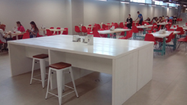 Столовая в Технопарке «Сколково» - индустриальный стиль для нанотехнологий!