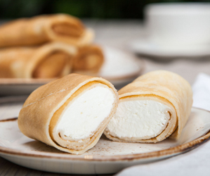 Блины с творогом